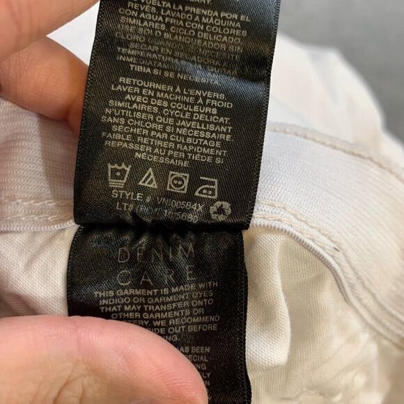 Curve Apparel Jeans Womens 10 White Denim Cotton Blend Stretch Curvy Straight - Picture 12 of 14